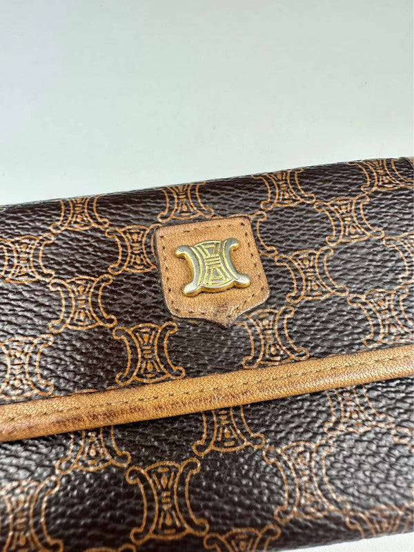 Macadam Leather Trim Keyholder - Zage Vintage