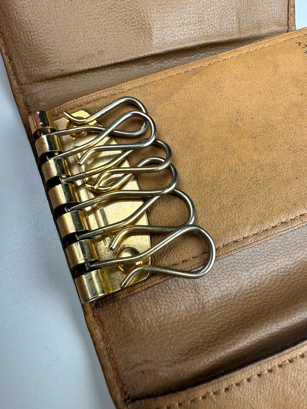 Macadam Leather Trim Keyholder - Zage Vintage
