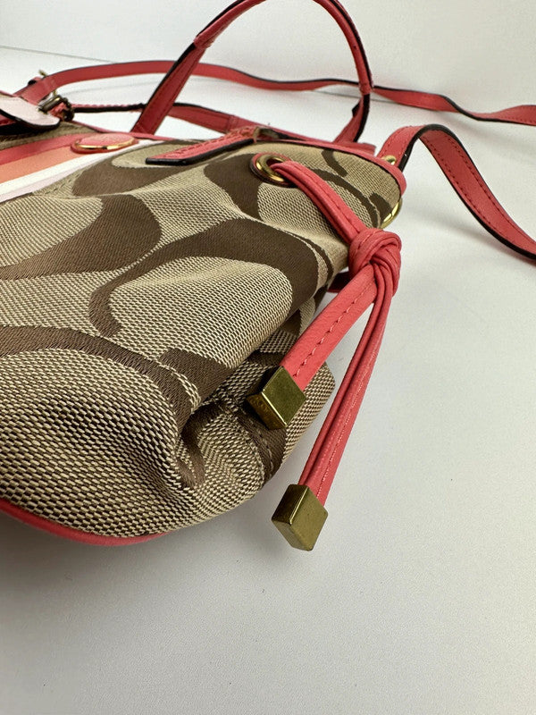 Multicolour Striped Handbag / Shoulder Bag - Zage Vintage