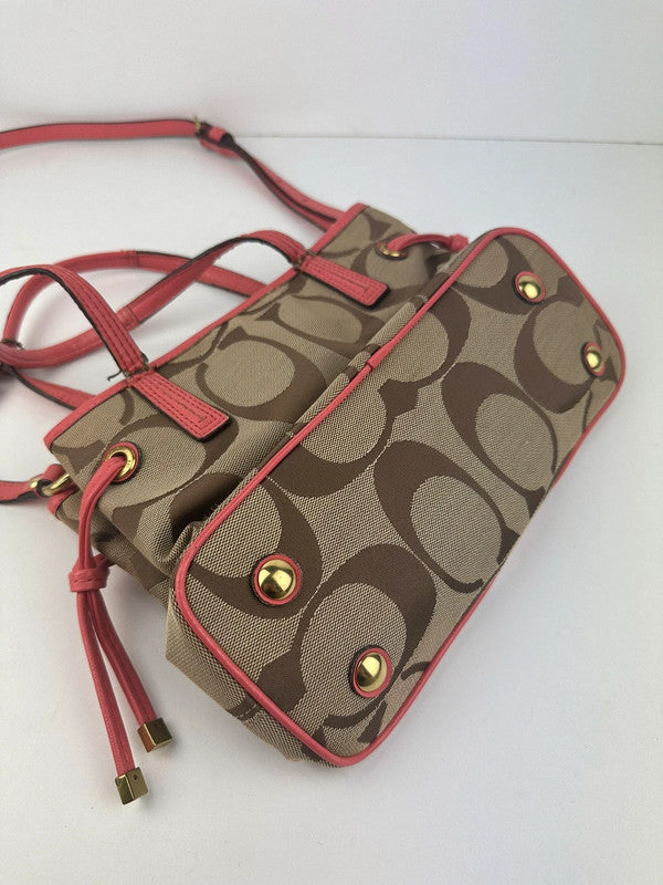 Multicolour Striped Handbag / Shoulder Bag - Zage Vintage