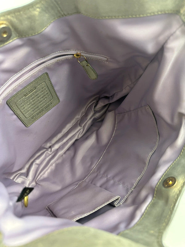 Signature Shiny Tote Handbag / Shoulderbag - Zage Vintage
