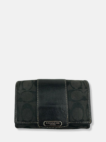 Black Canvas Mini Wallet