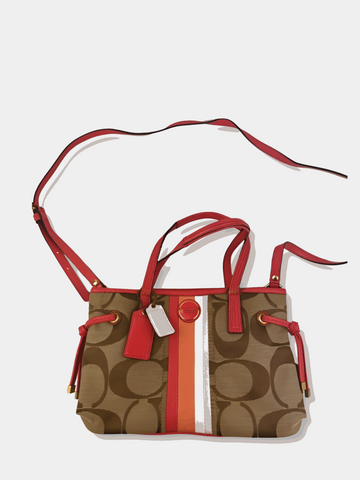 Multicolour Striped Handbag / Shoulder Bag