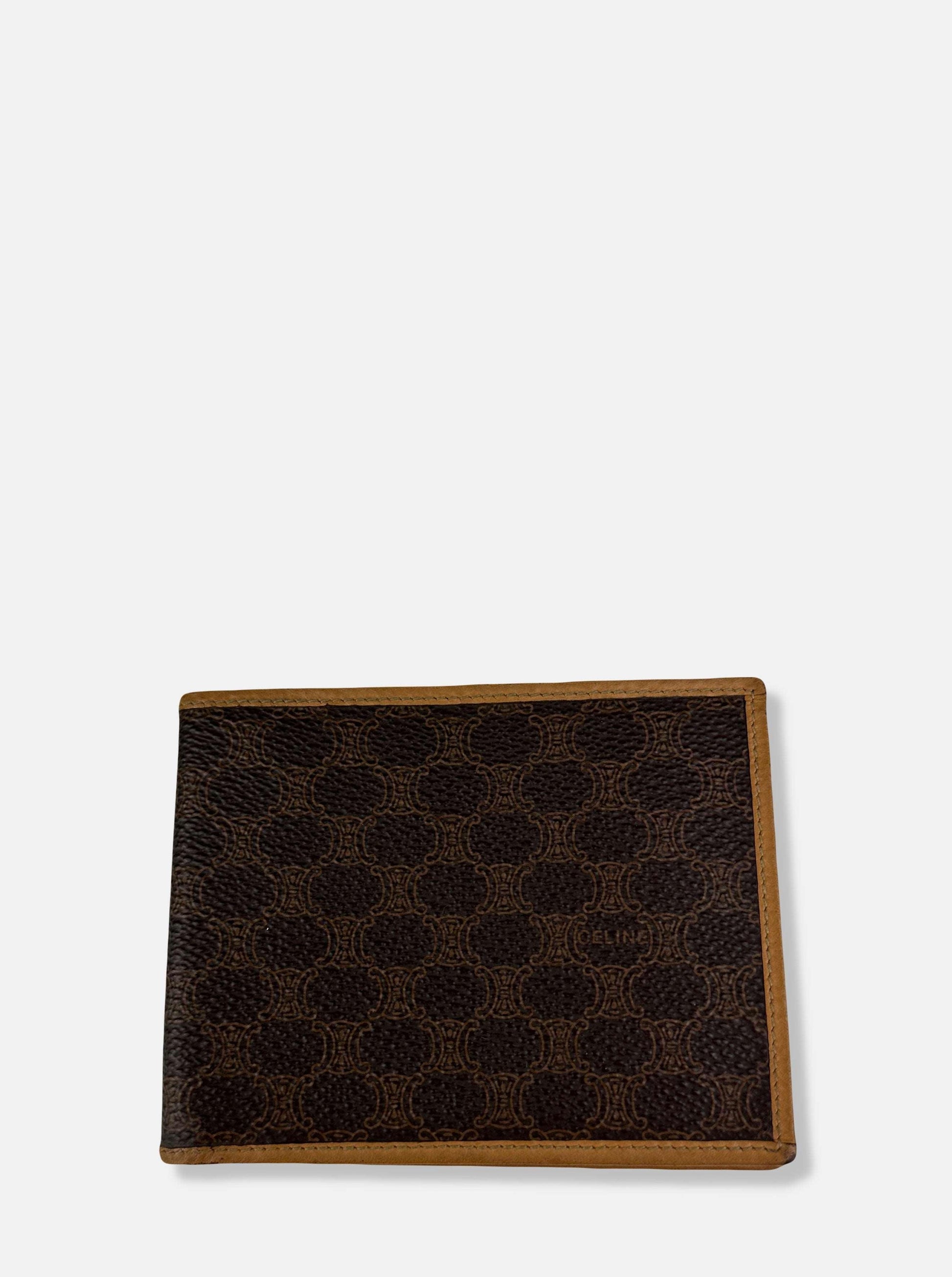 Brown Canvas and Leather Macadam Bifold Wallet