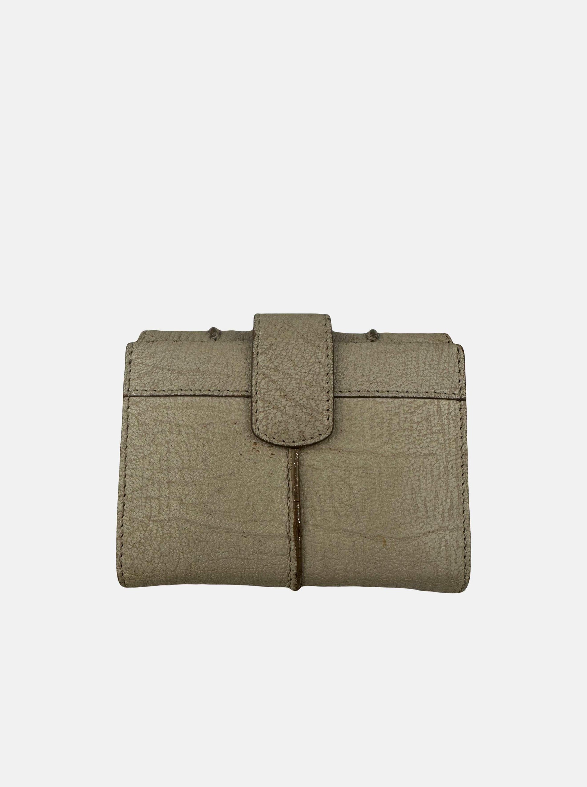 Cracked Stone Leather Dual-Sided Wallet