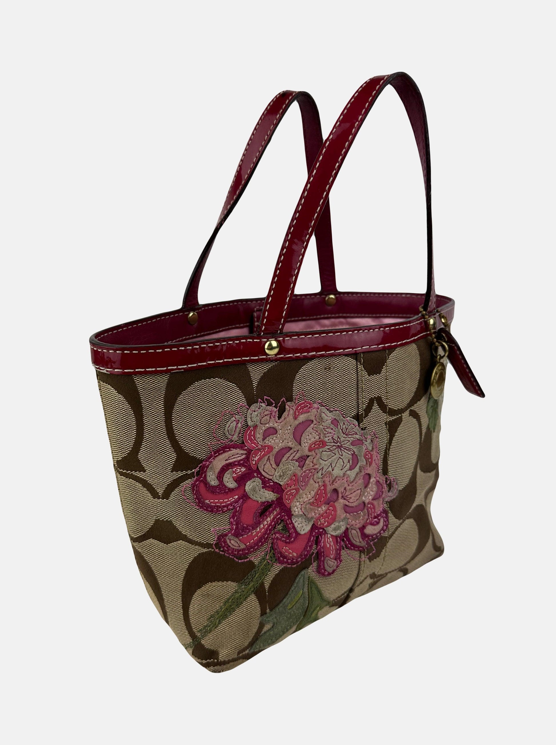 Signature Floral Small Tote - Zage Vintage