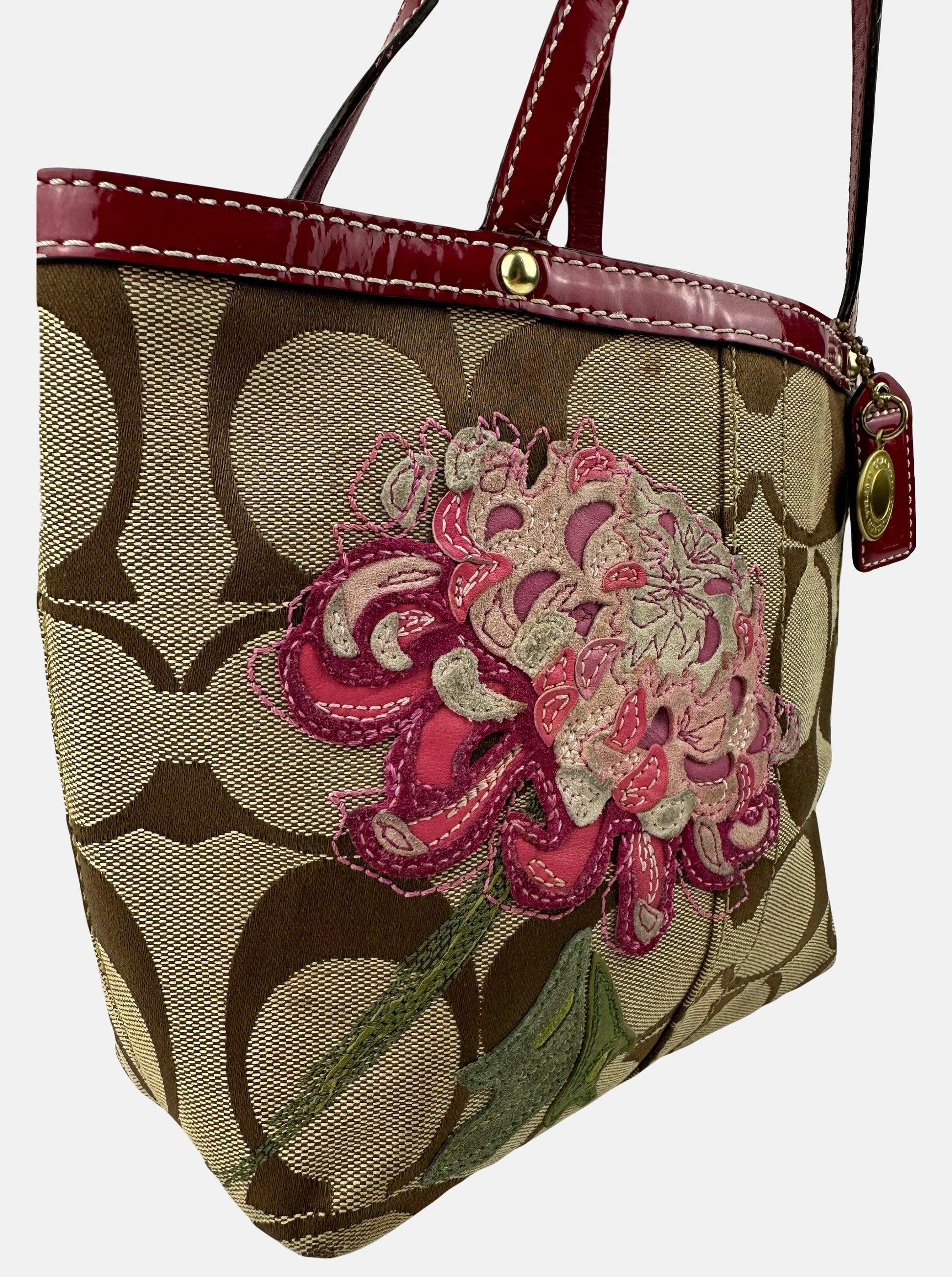 Signature Floral Small Tote - Zage Vintage