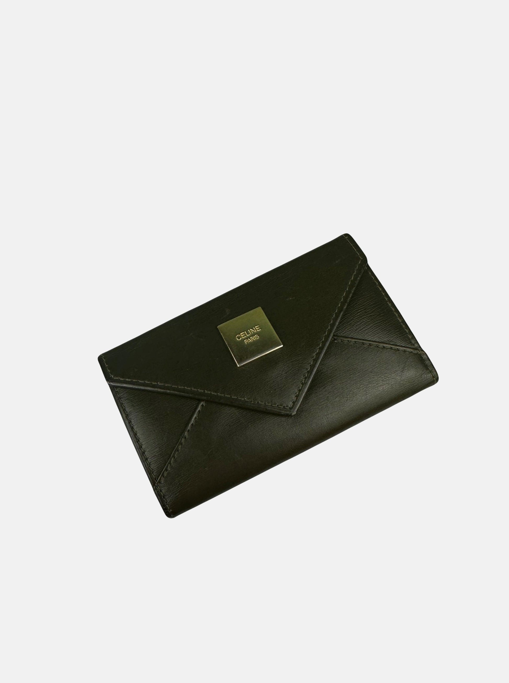 Olive Green Leather Trifold Key Holder - Zage Vintage