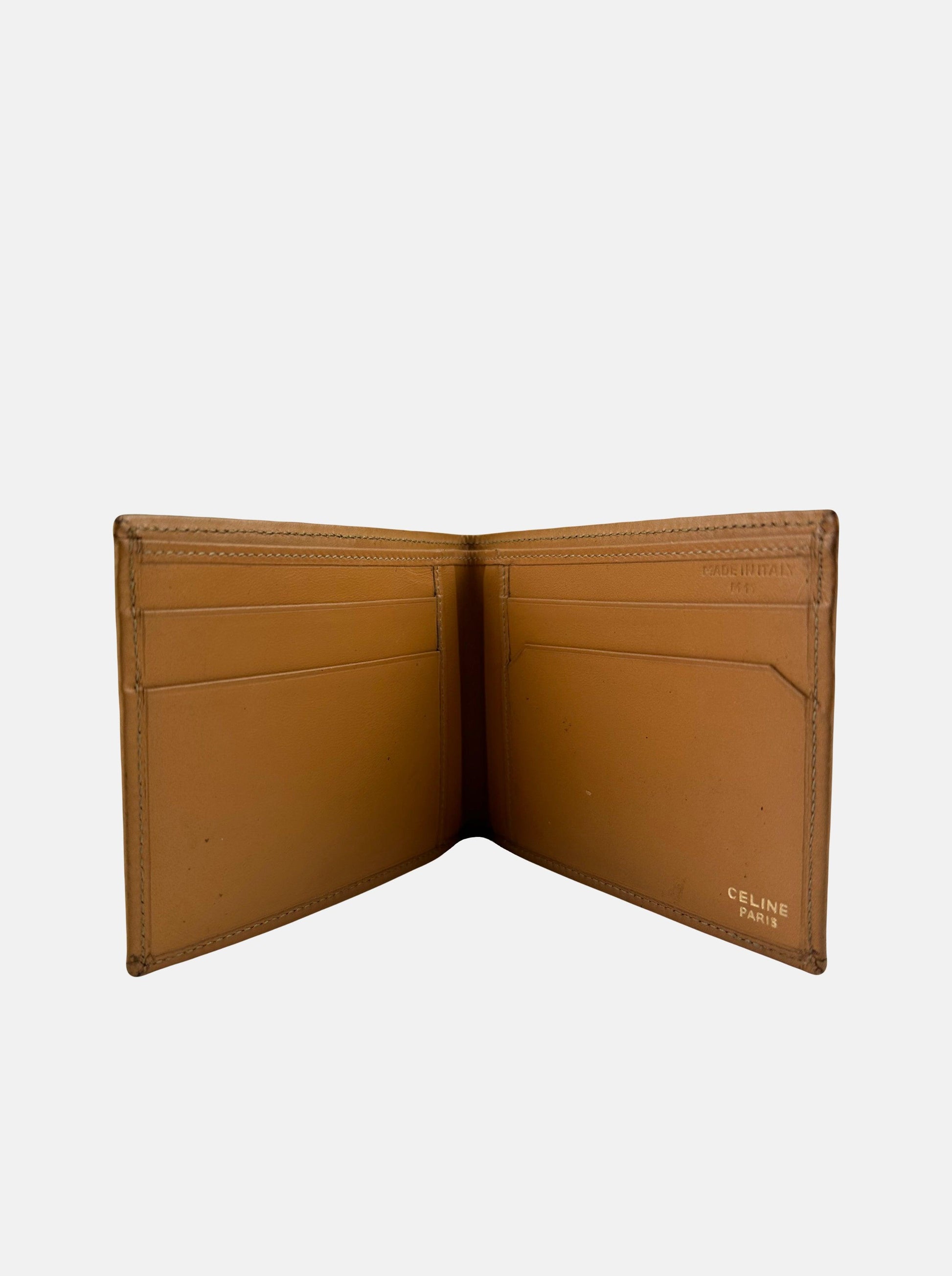 Brown Canvas and Leather Macadam Bifold Wallet - Zage Vintage