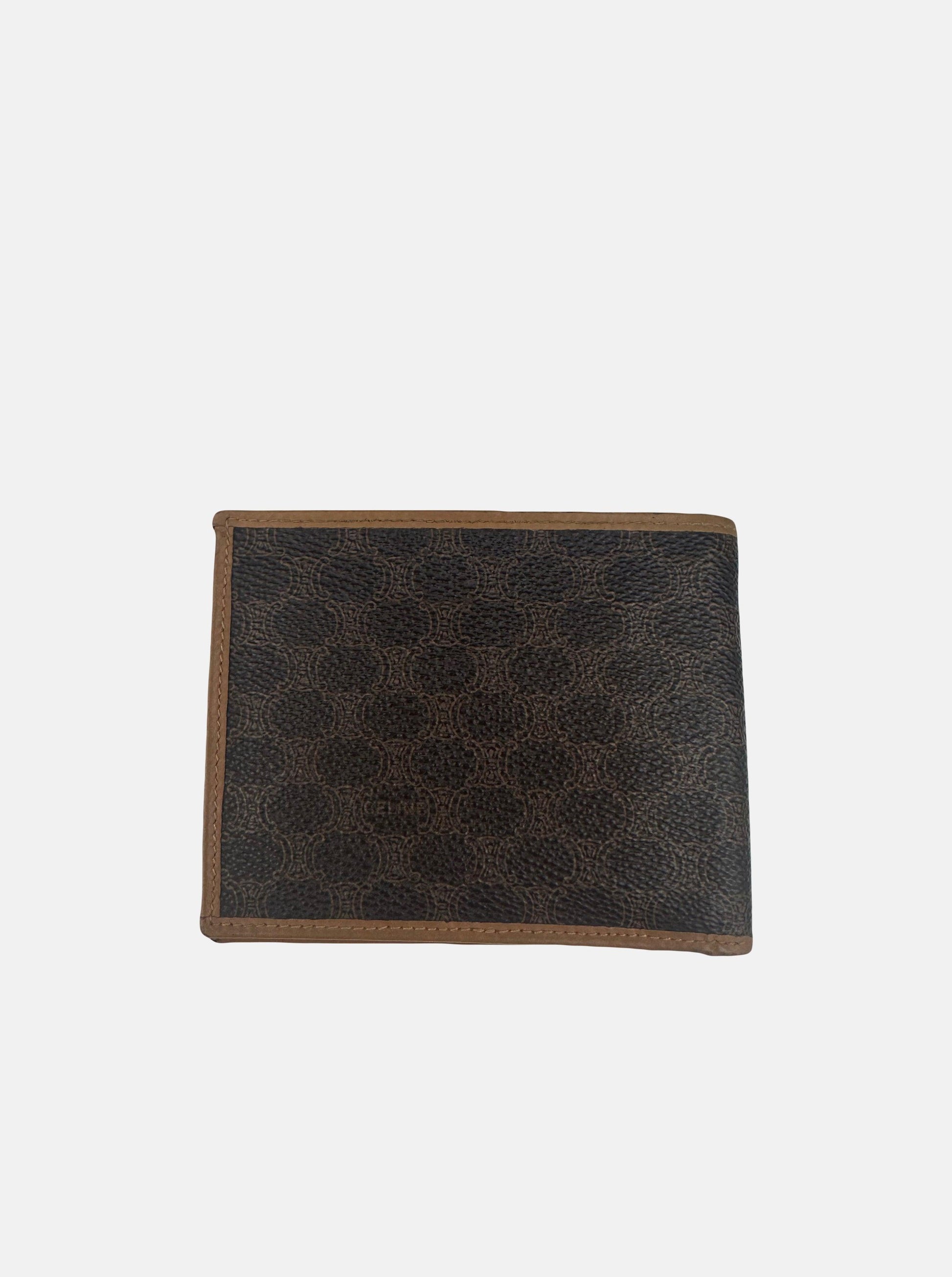 Brown Canvas and Leather Macadam Bifold Wallet - Zage Vintage